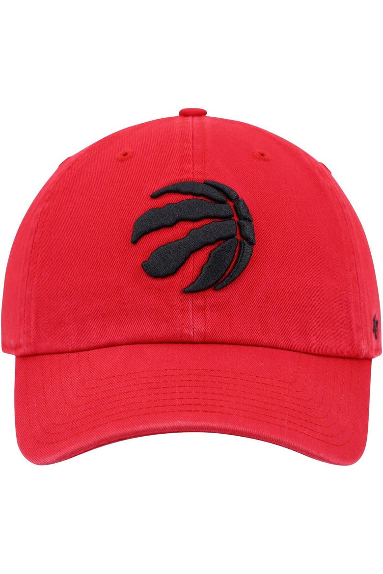 Men's '47 Red Toronto Raptors Team Clean Up Adjustable Hat, Alternate, color, Red