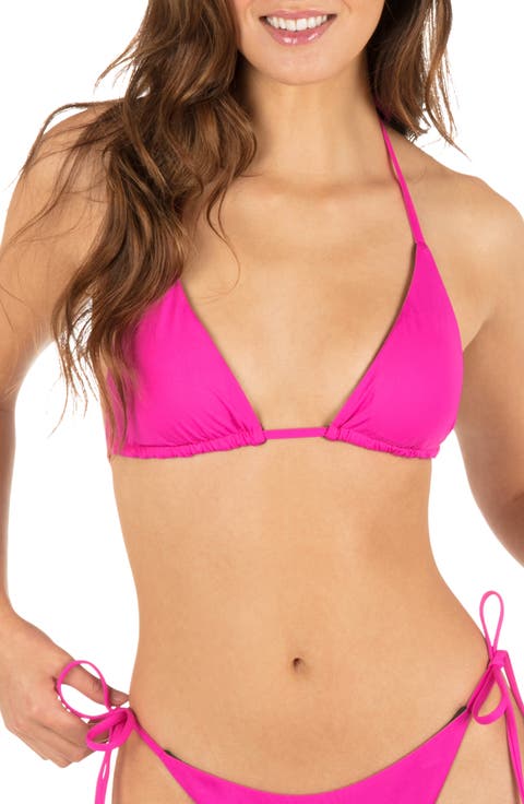 Solid Reversible Triangle Bikini Top