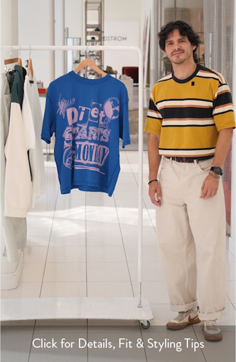 Spray Paint Cotton Graphic T-Shirt, sales video thumbnail