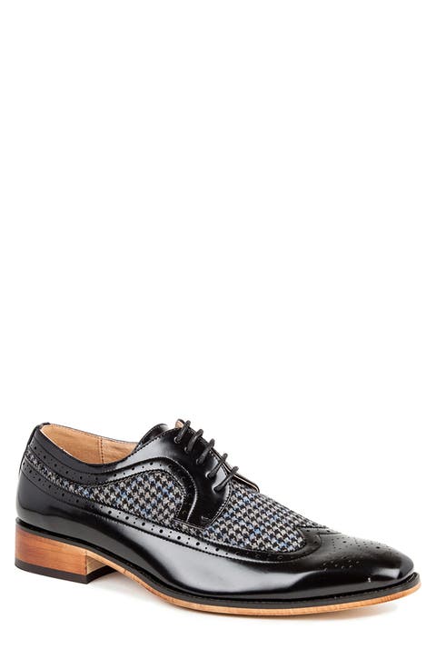 Houndstooth Wingtip Derby (Men)