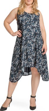 Standards & Practices Ace Camo Skull Sleeveless Midi Dress