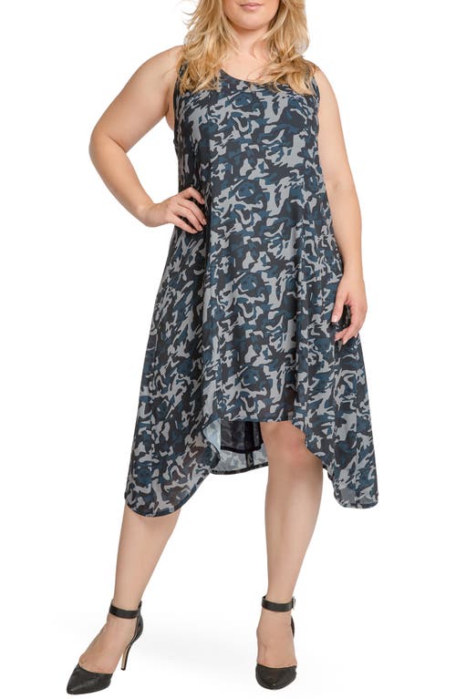 Standards & Practices Ace Camo Skull Sleeveless Midi Dress in Midnight Camo  product
