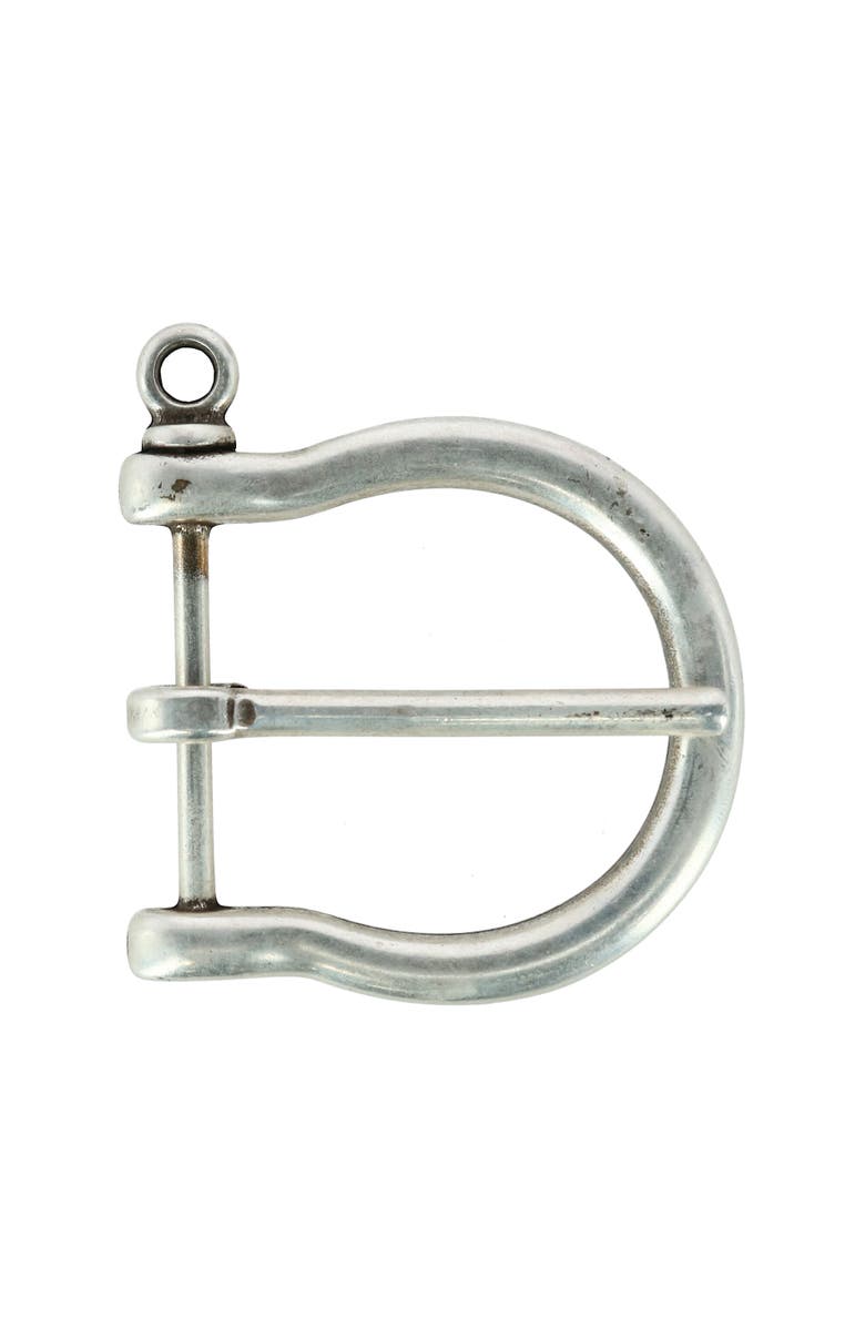 Trafalgar 35mm Distinguished Rounded Solid Brass Harness Belt Buckle, Main, color, Silver