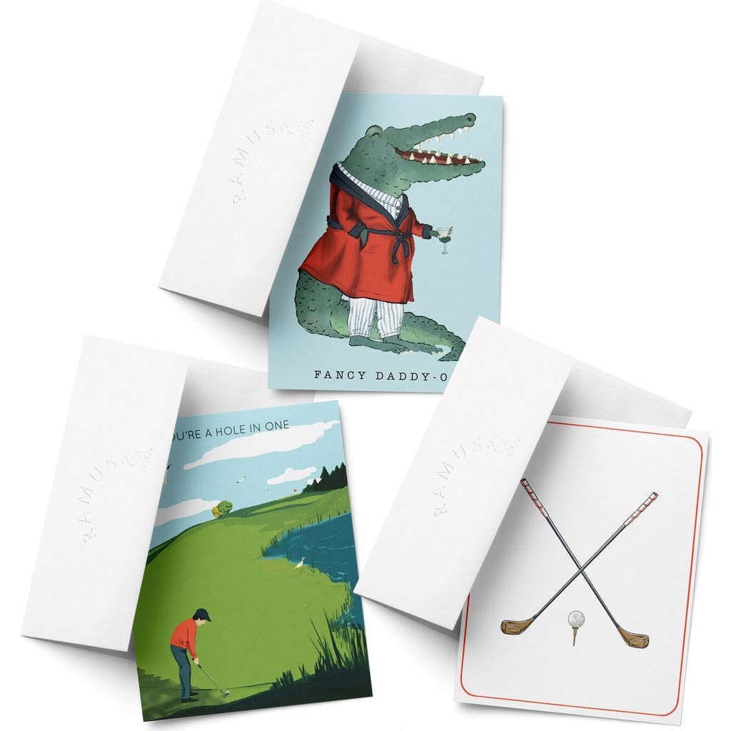 Ramus & Co Father's Day Greeting Card Pack in Golf at Nordstrom
