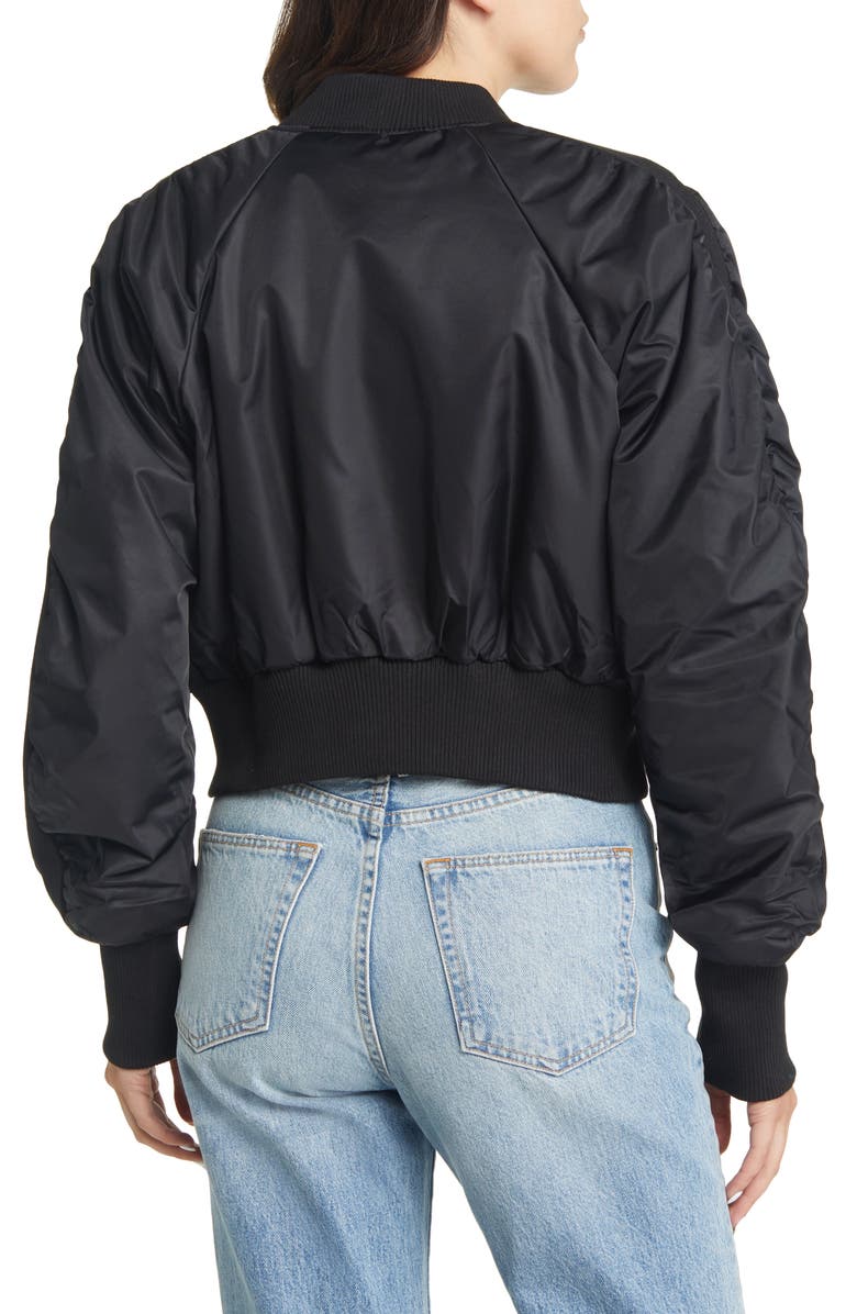 Steve Madden Eva Bomber Jacket, Alternate, color,