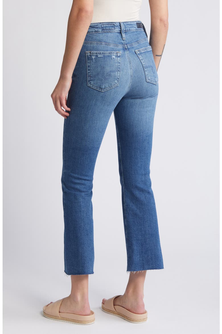 Farrah Raw Hem Crop Bootcut Jeans, Alternate, color, ALIBI DESTRUCTED