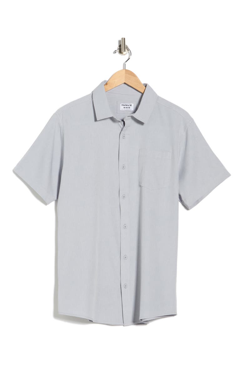 Tech Chambray Woven Shirt, Alternate, color, LIGHT ASTEROID