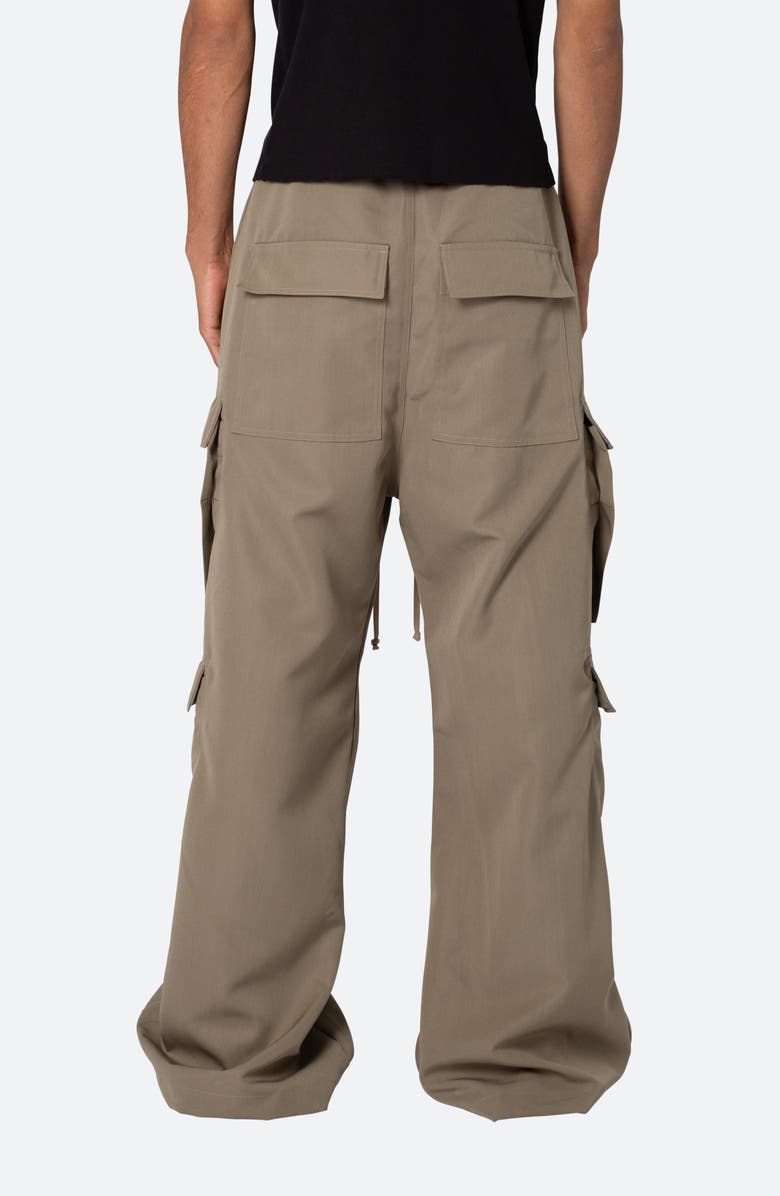 mnml Rave Oversize Double Cargo Pocket Pants, Alternate, color, Olive