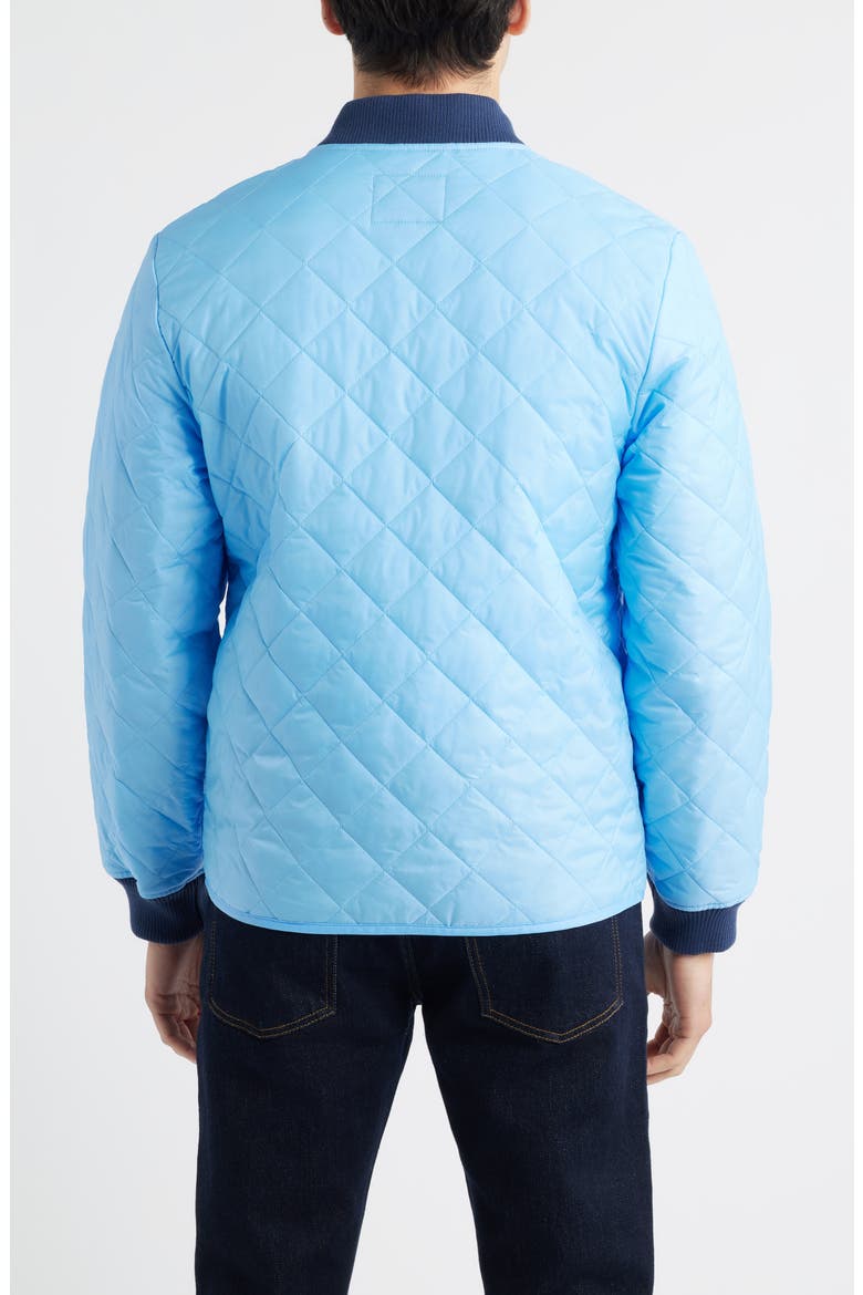Quilted Nylon Delivery Jacket, Alternate, color, BLUE