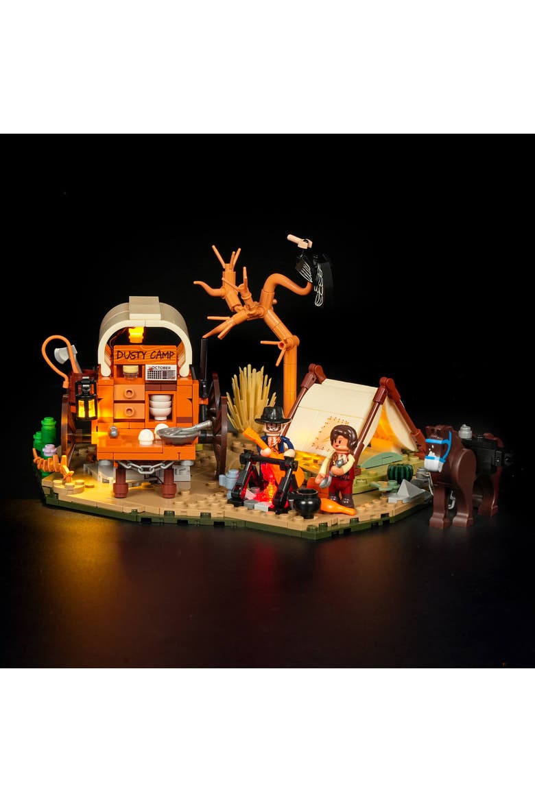 Cowboy Camp Lighting Building Set Model OW542C, Alternate, color, Multicolor