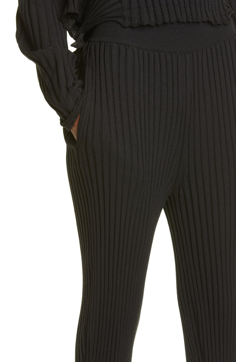 Stella McCartney Rib Wool Blend Sweater Pants, Alternate, color, 