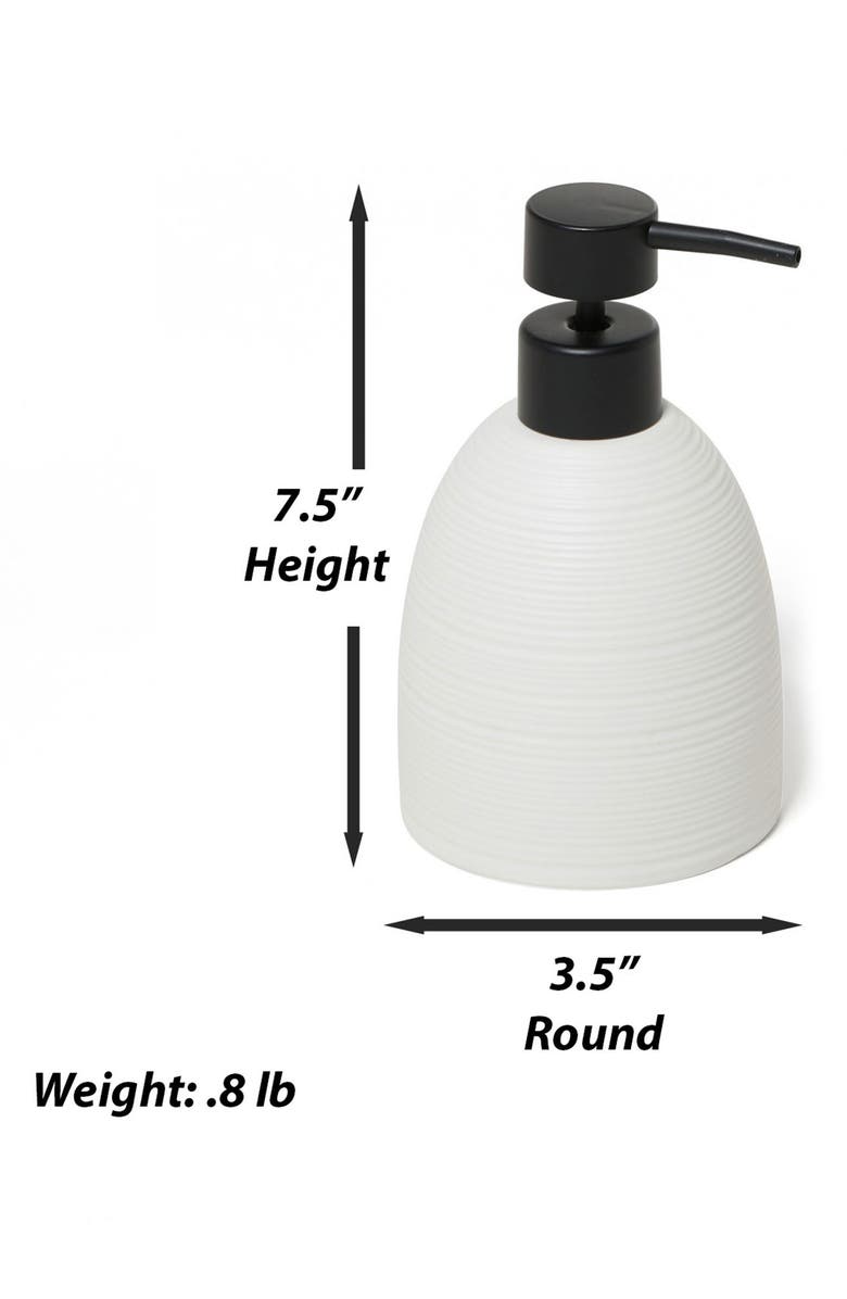 ROSELLI TRADING COMPANY Dubai 3-Piece Bathroom Accessory Set, Alternate, color, White