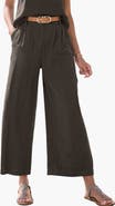 LASCANA Women's Wide Leg Linen Pants