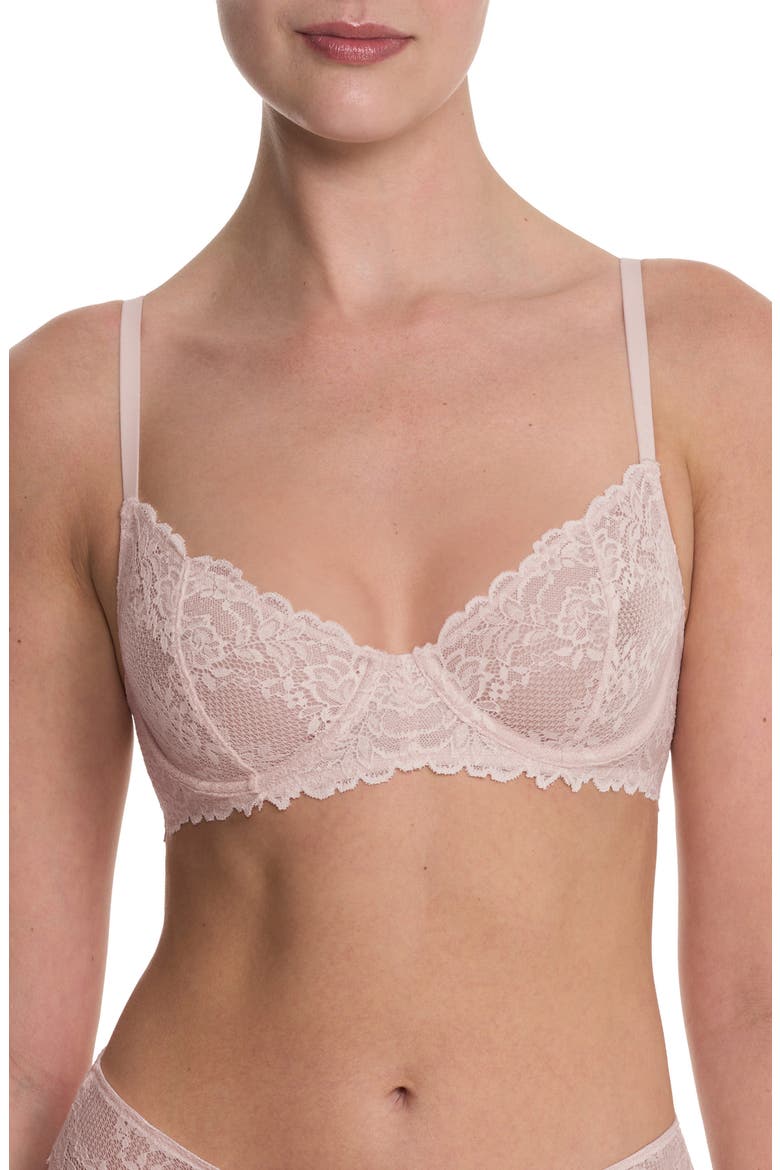 Heavenly Lace Convertible Balconette Bra, Main, color, IVORY ROSE