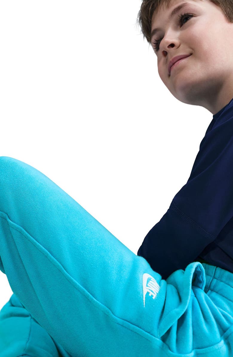 Nike Kids' Sportswear Wash Club Fleece Sweatpants, Alternate, color, Baltic Blue/White