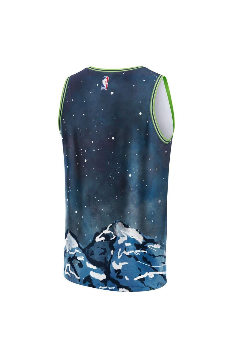 NBA X KIDSUPER Unisex NBA & KidSuper Studios by Fanatics Blue Minnesota Timberwolves Hometown Jersey, Alternate, color, Blue