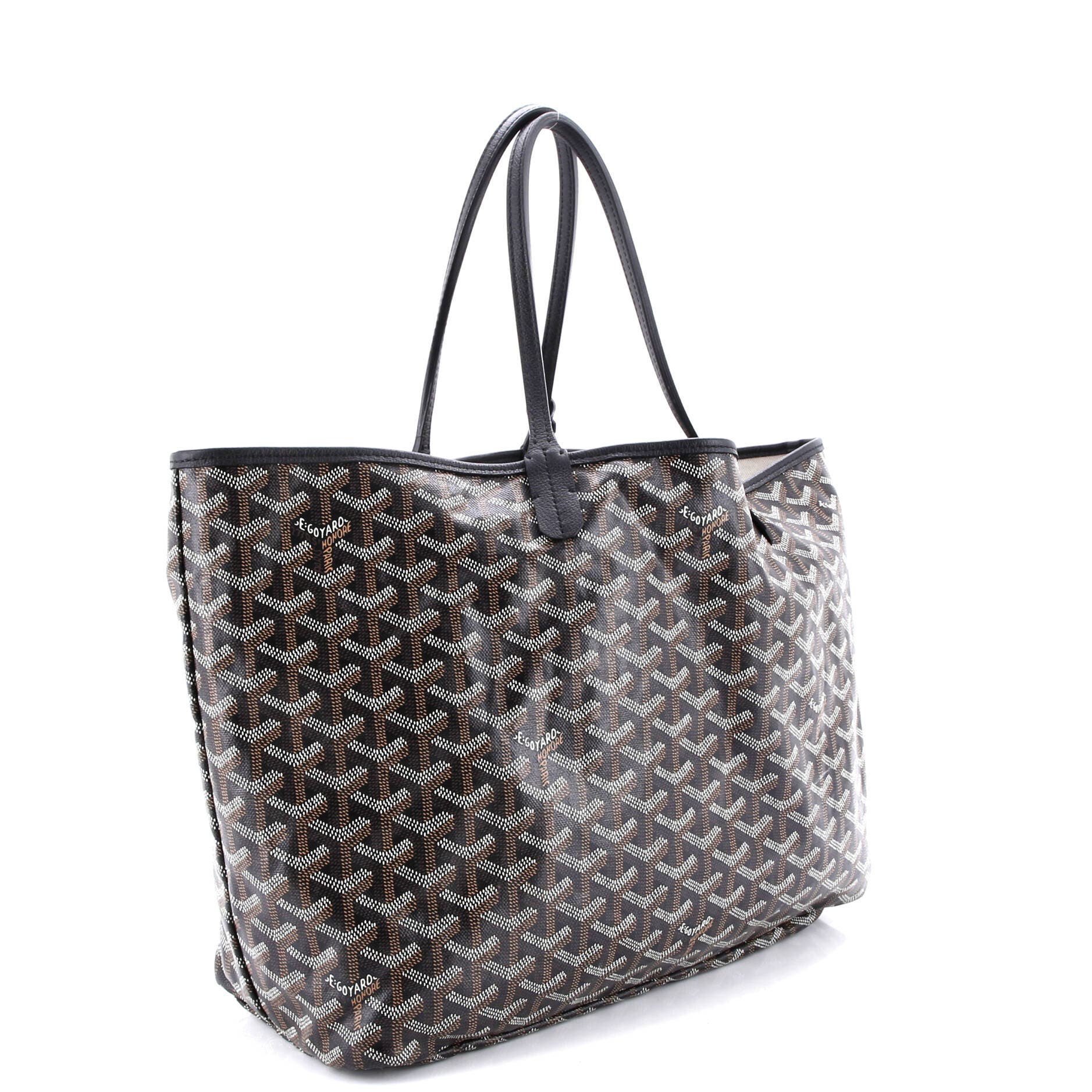 Pre-Owned Goyard Saint Louis Tote Coated Canvas PM, Alternate, color, Black