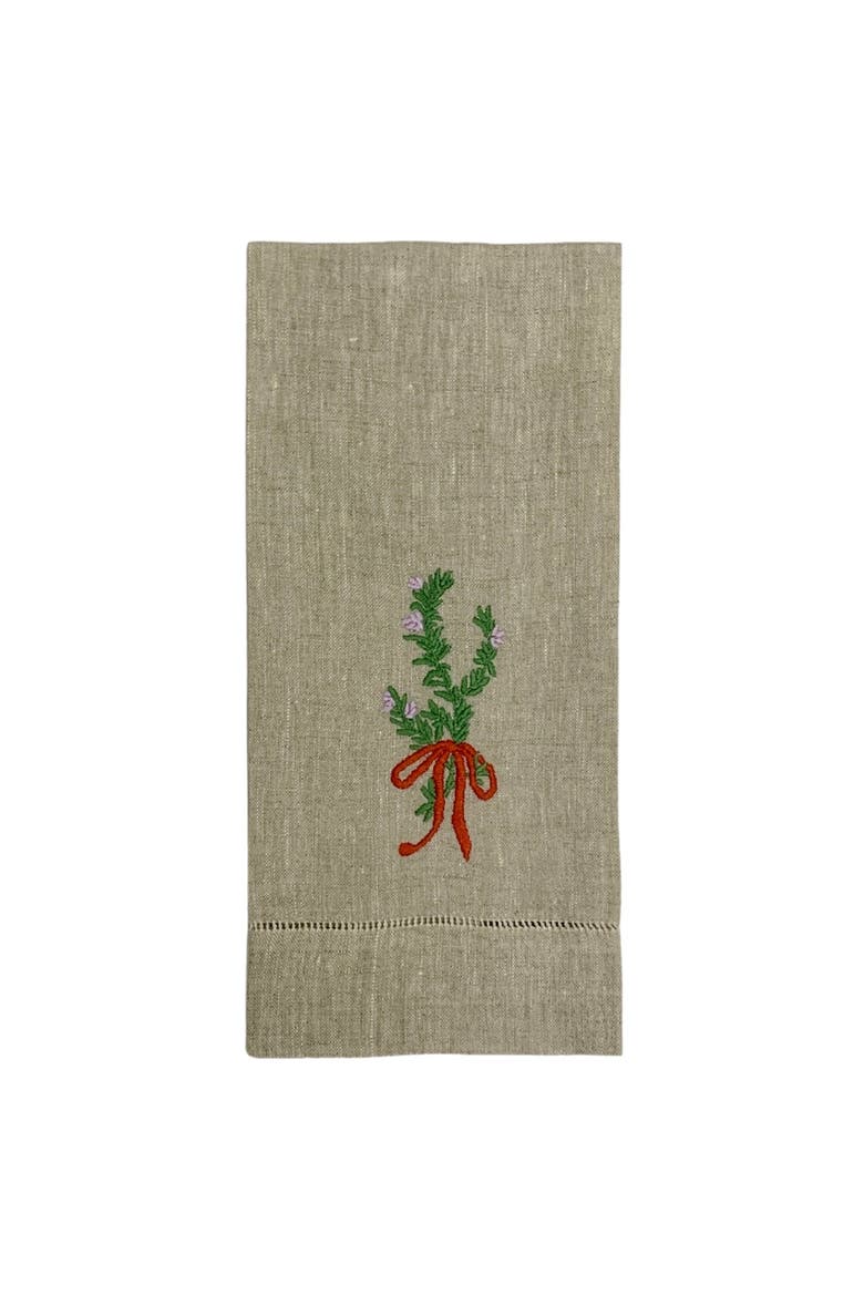Flora Collection Tea Towels, Main, color, Green