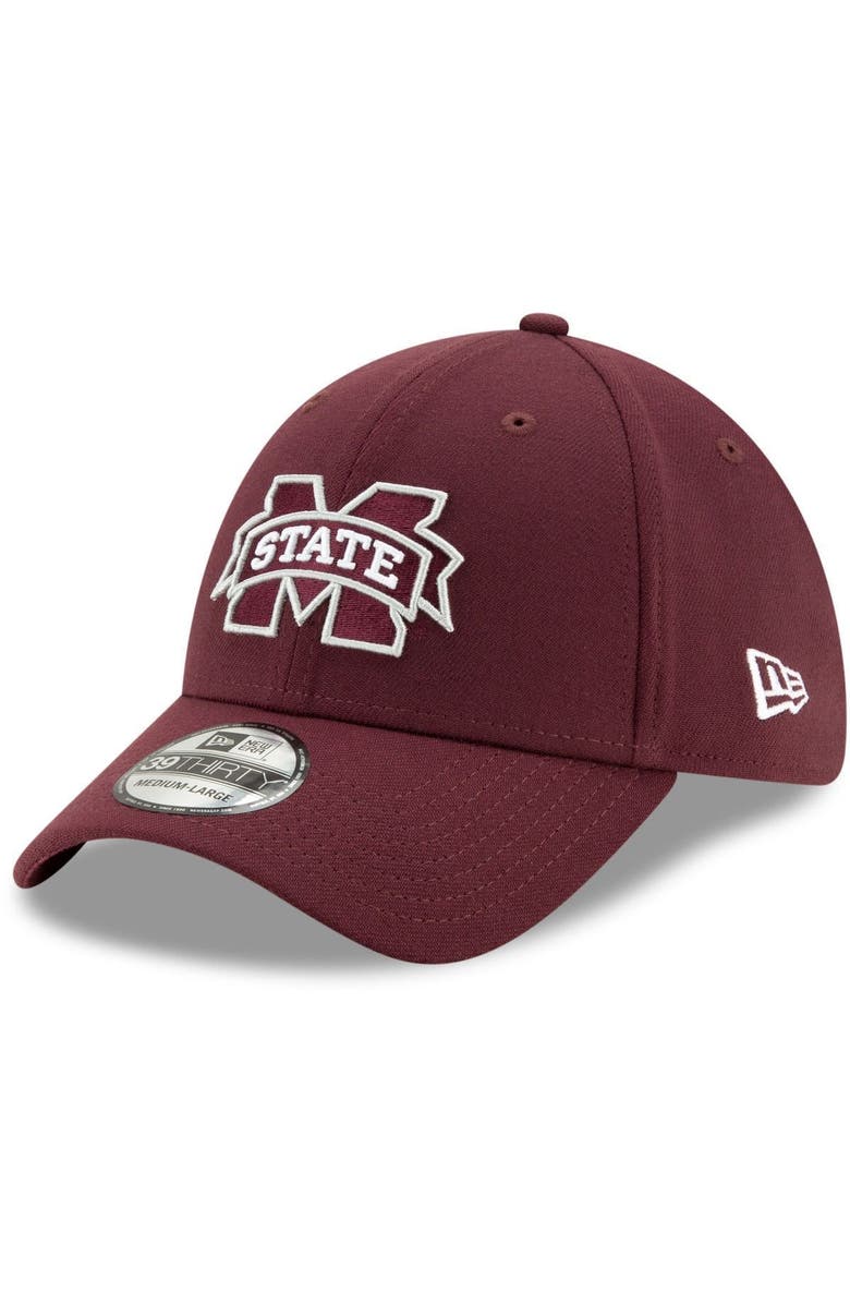 New Era Men's New Era Maroon Mississippi State Bulldogs College Classic 39THIRTY Flex Hat, Main, color,