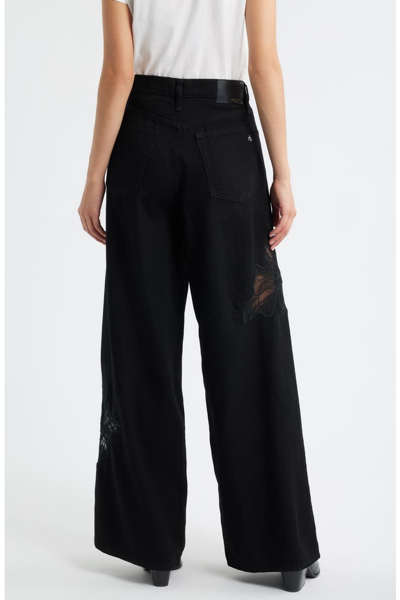 Featherweight Sofie Lace High Waist Wide Leg Jeans, Alternate, color, BLRIE