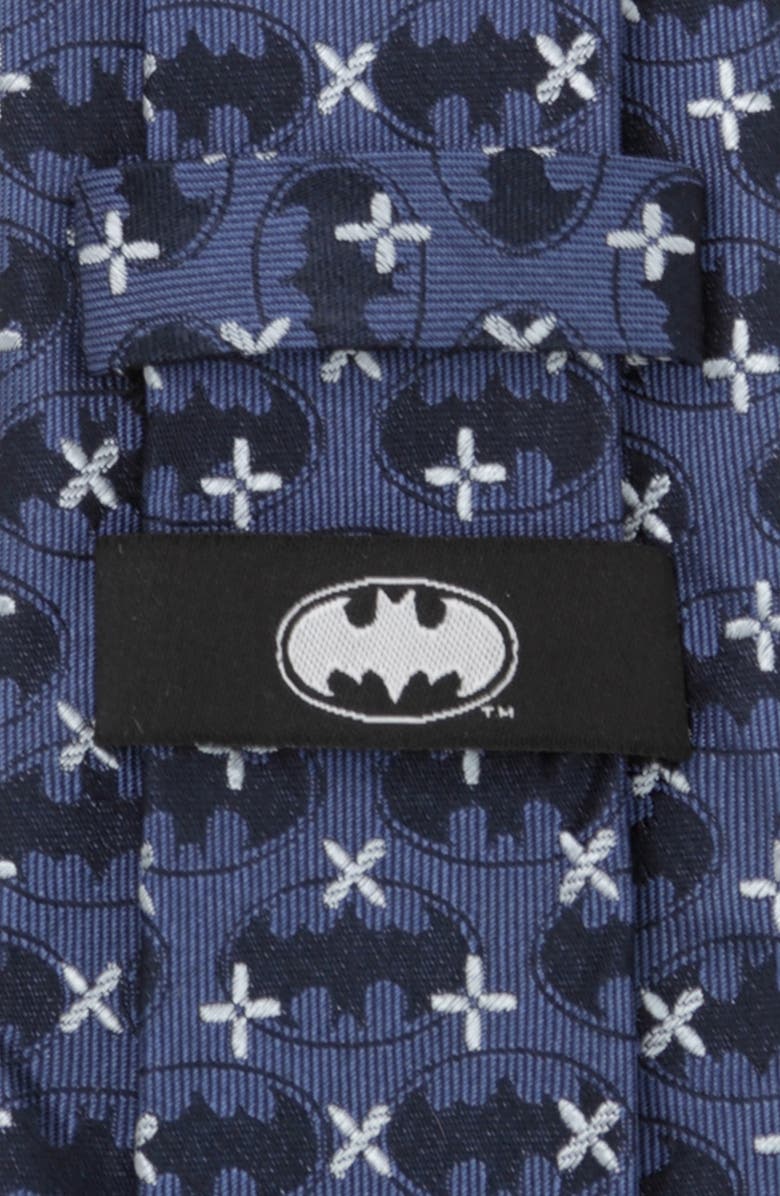 Cufflinks, Inc. DC Comics Batman Blue Jacquard Cross Silk Tie, Alternate, color, Navy