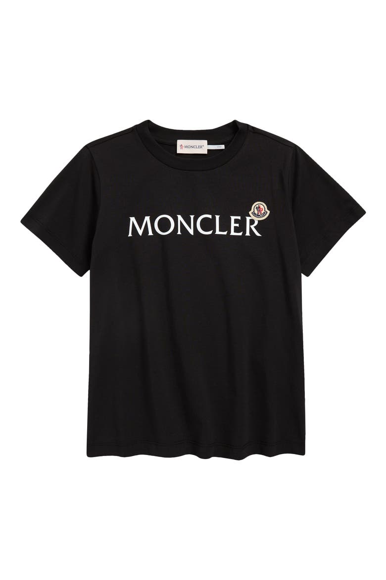Kids' Logo Graphic T-Shirt, Main, color, BLACK