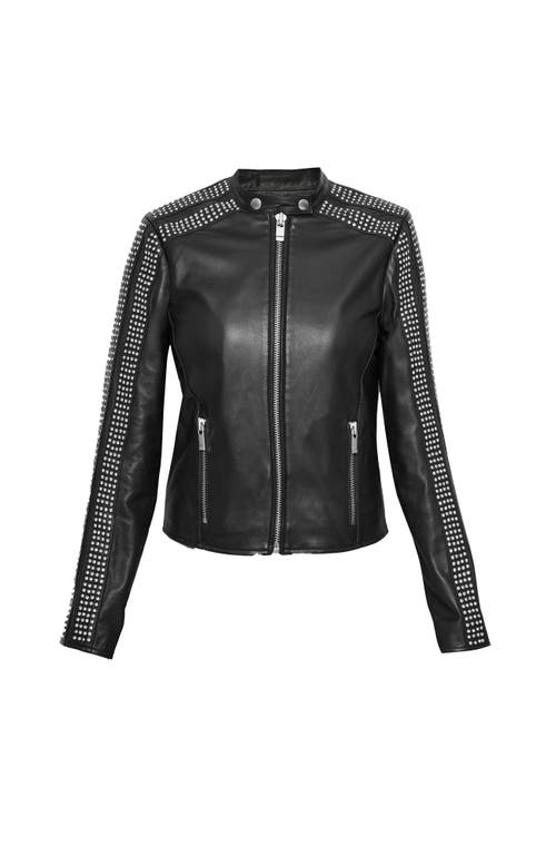 As By Df Ryder Upcycled Leather Jacket In Black
