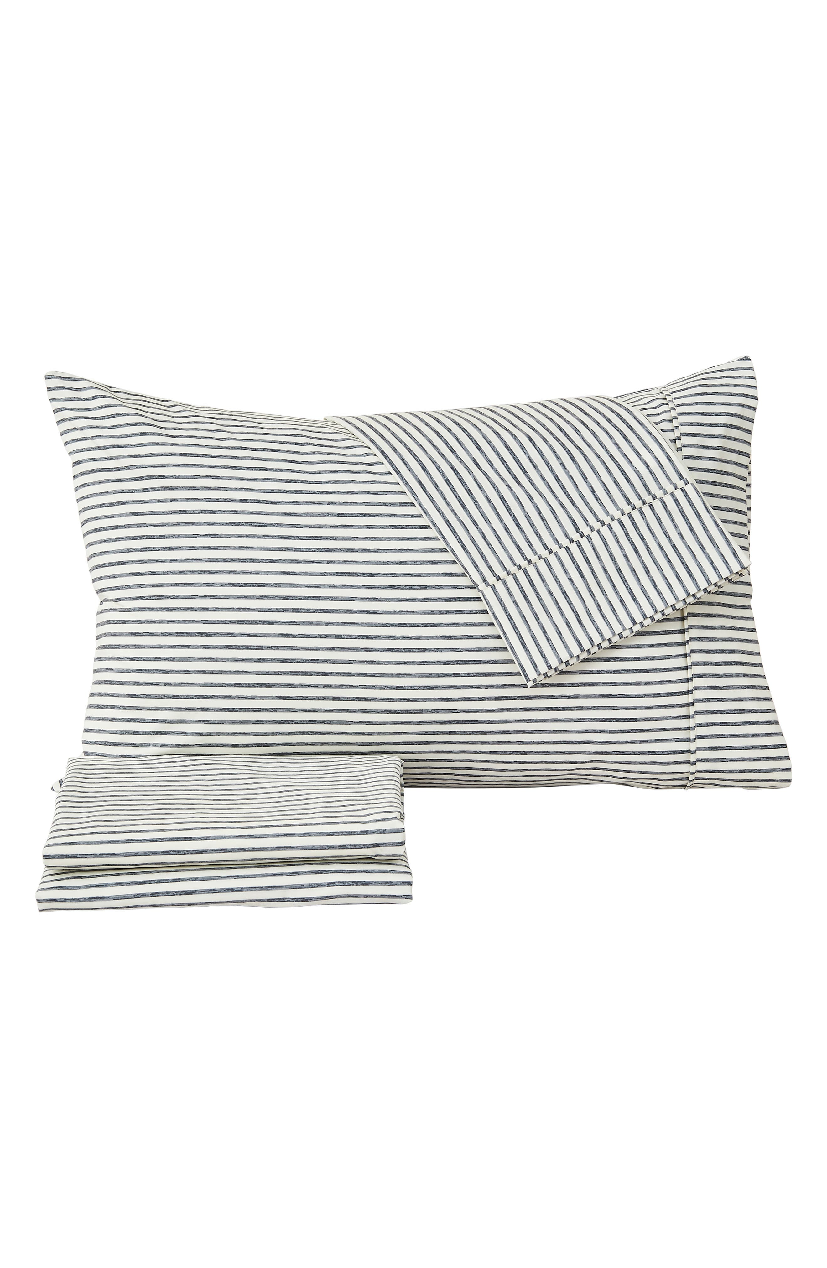 Woven & Weft Stripe Microfiber Sheet Set