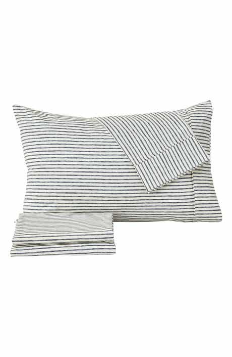 Woven & Weft Stripe Microfiber Sheet Set