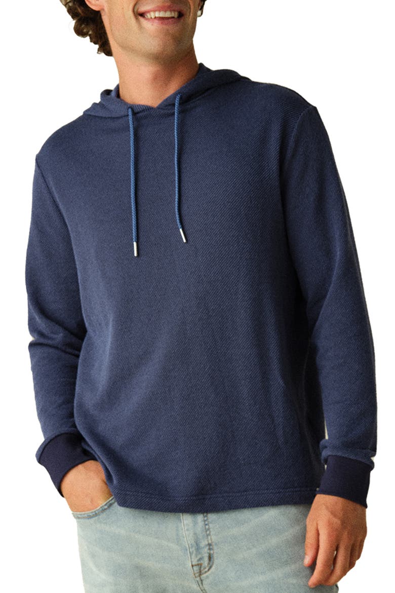 Tailwind Textured Hoodie, Main, color, NAVY TWILL