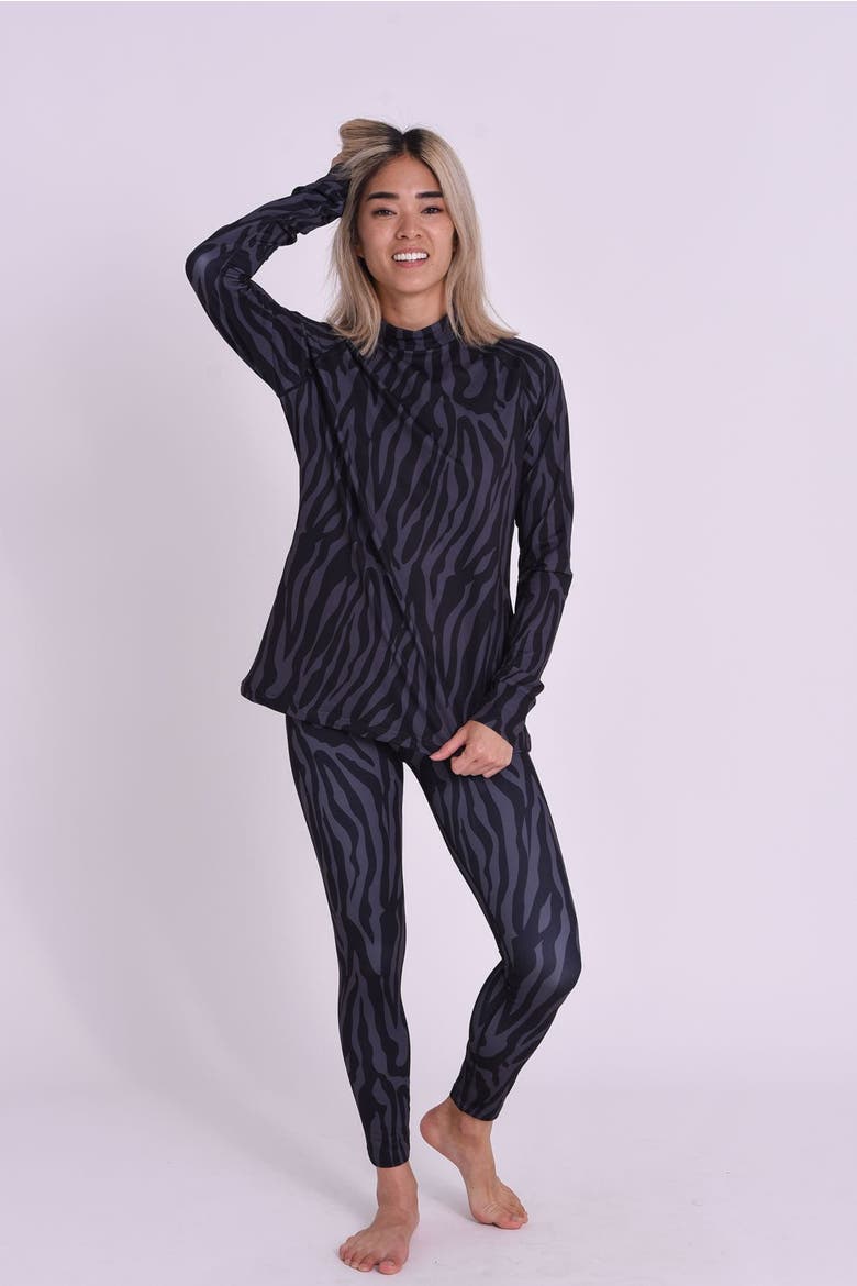 Baselayer Top - Black Tiger Women's, Alternate, color, Black Tiger
