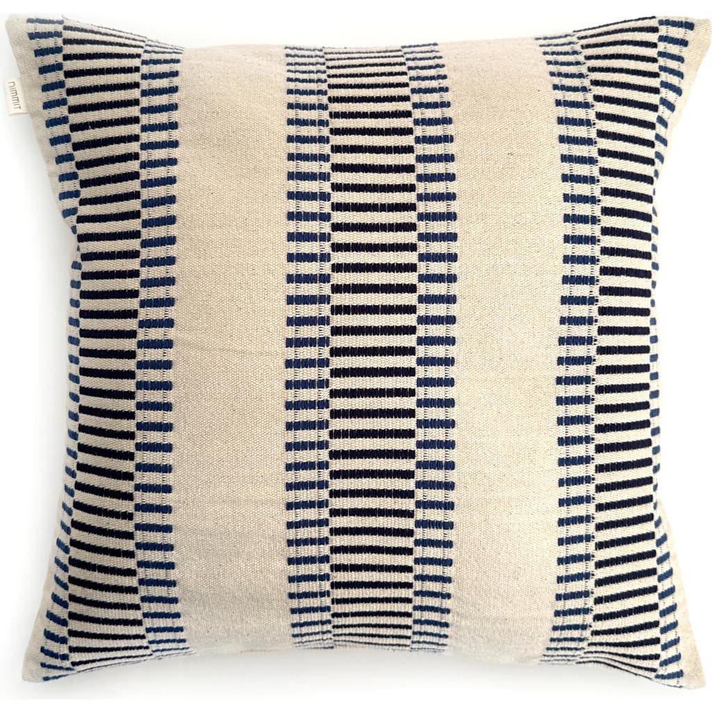 Nimmit Spor Handwoven PIllow - Cover + Insert in Natural /Black  product