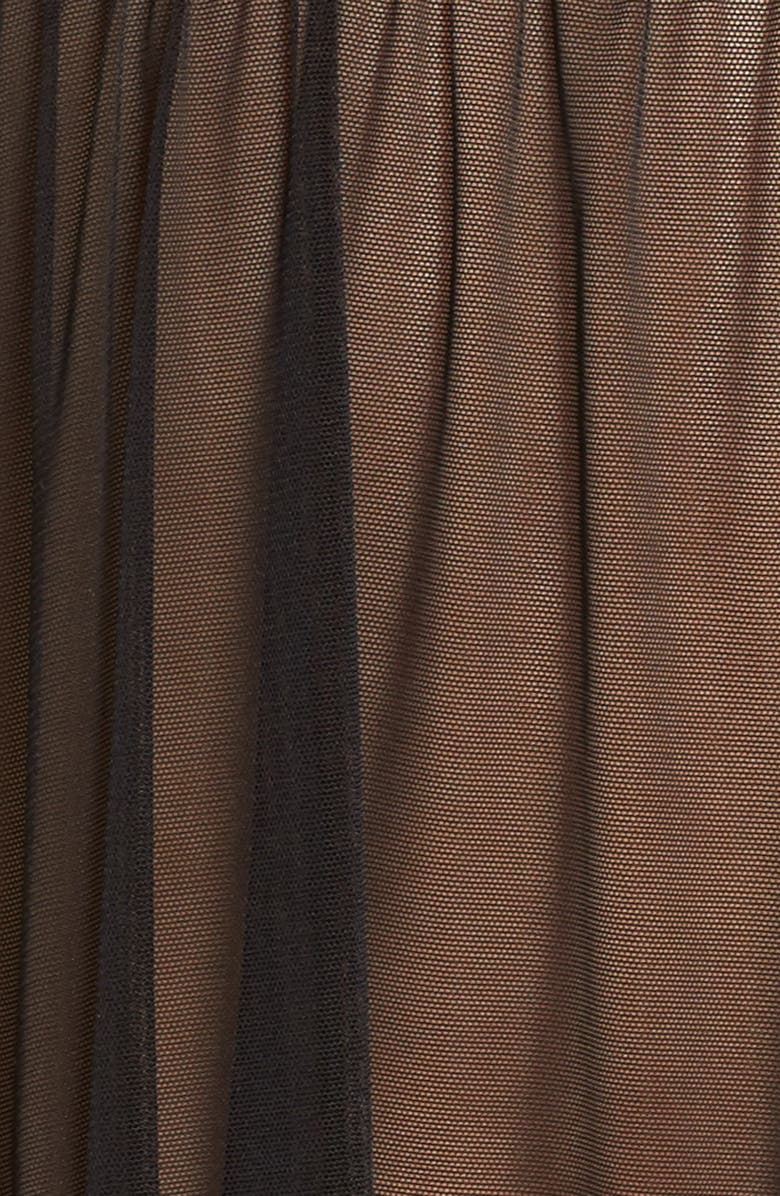 Black Bow Mercy Underwire Babydoll Chemise & G-String, Alternate, color,