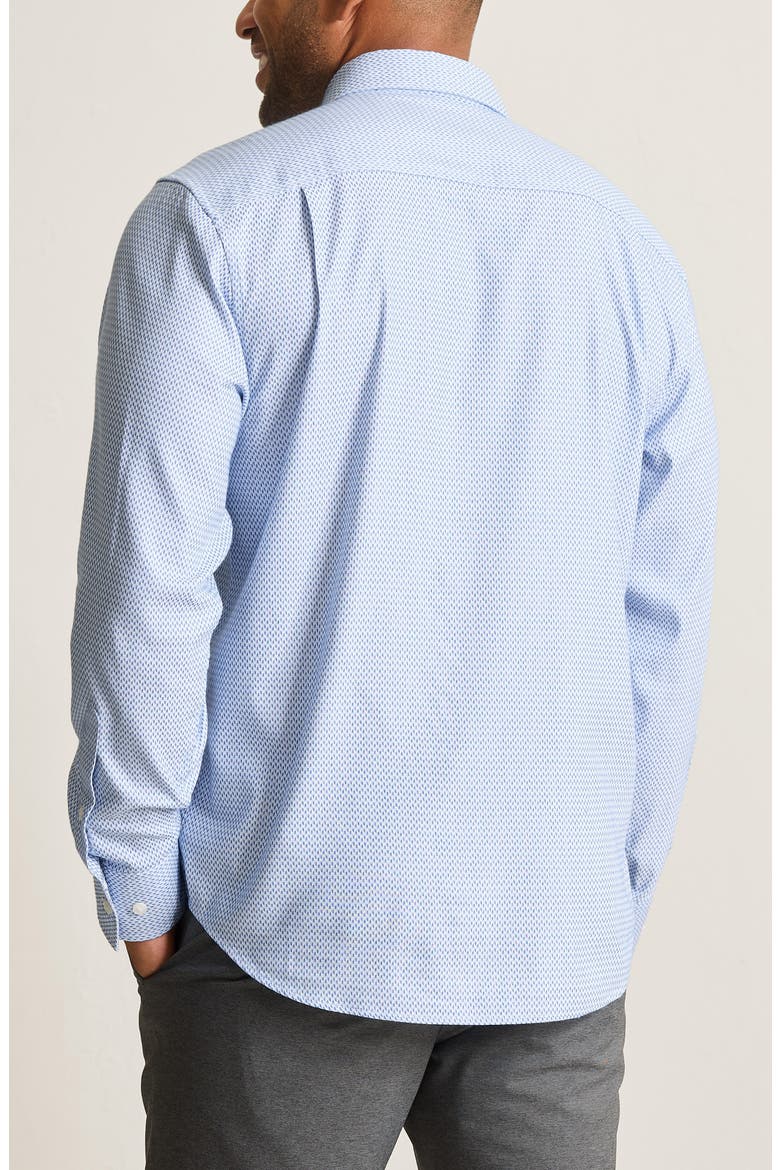 Sarasota Stretch Ventura Coast Solid White IslandZone® Button-Up Shirt, Alternate, color, VACATION BLUE