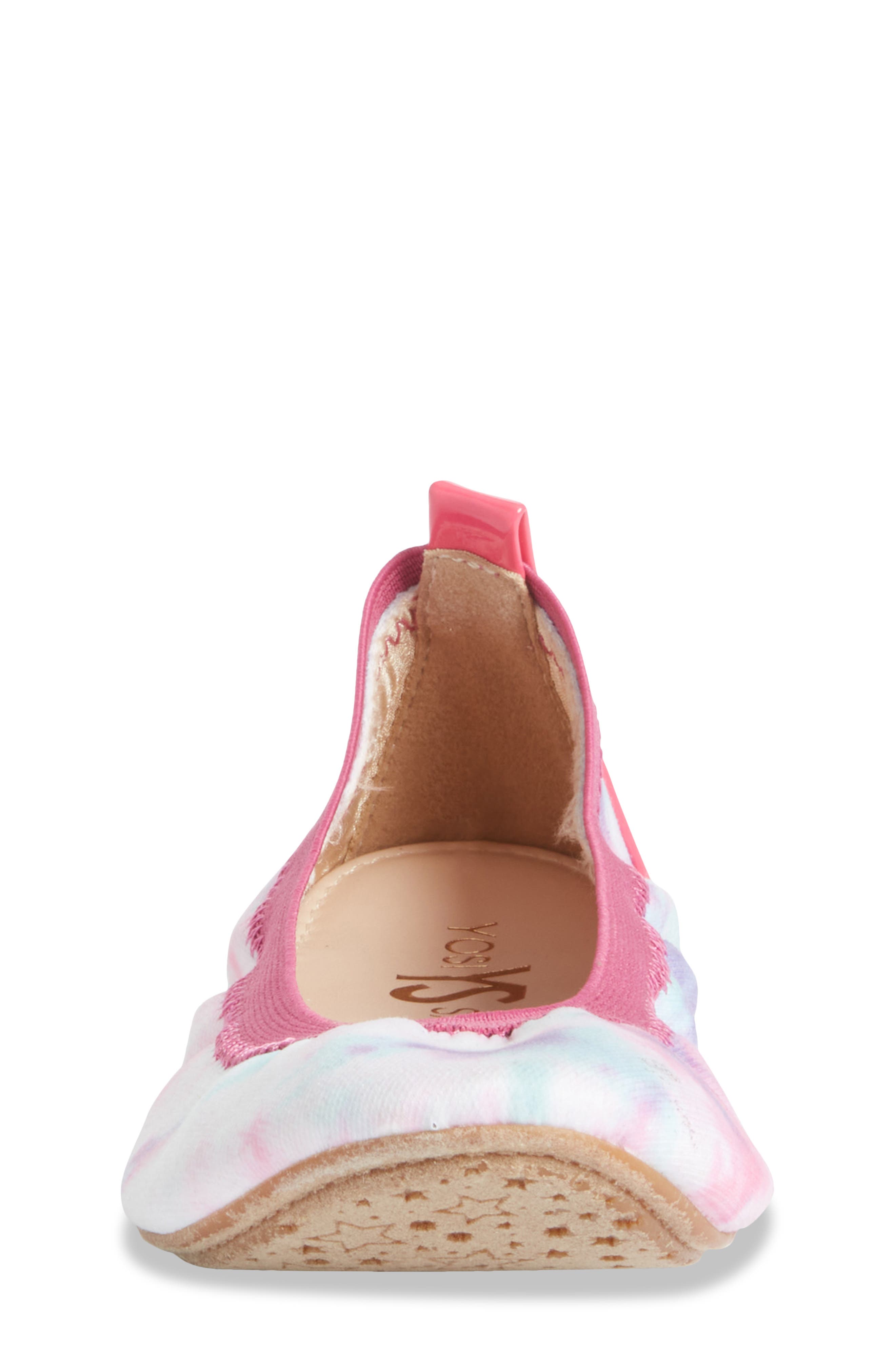 Yosi Samra Kids' Miss Samara Tie Dye Ballet Flat, Alternate, color, Pink Multi