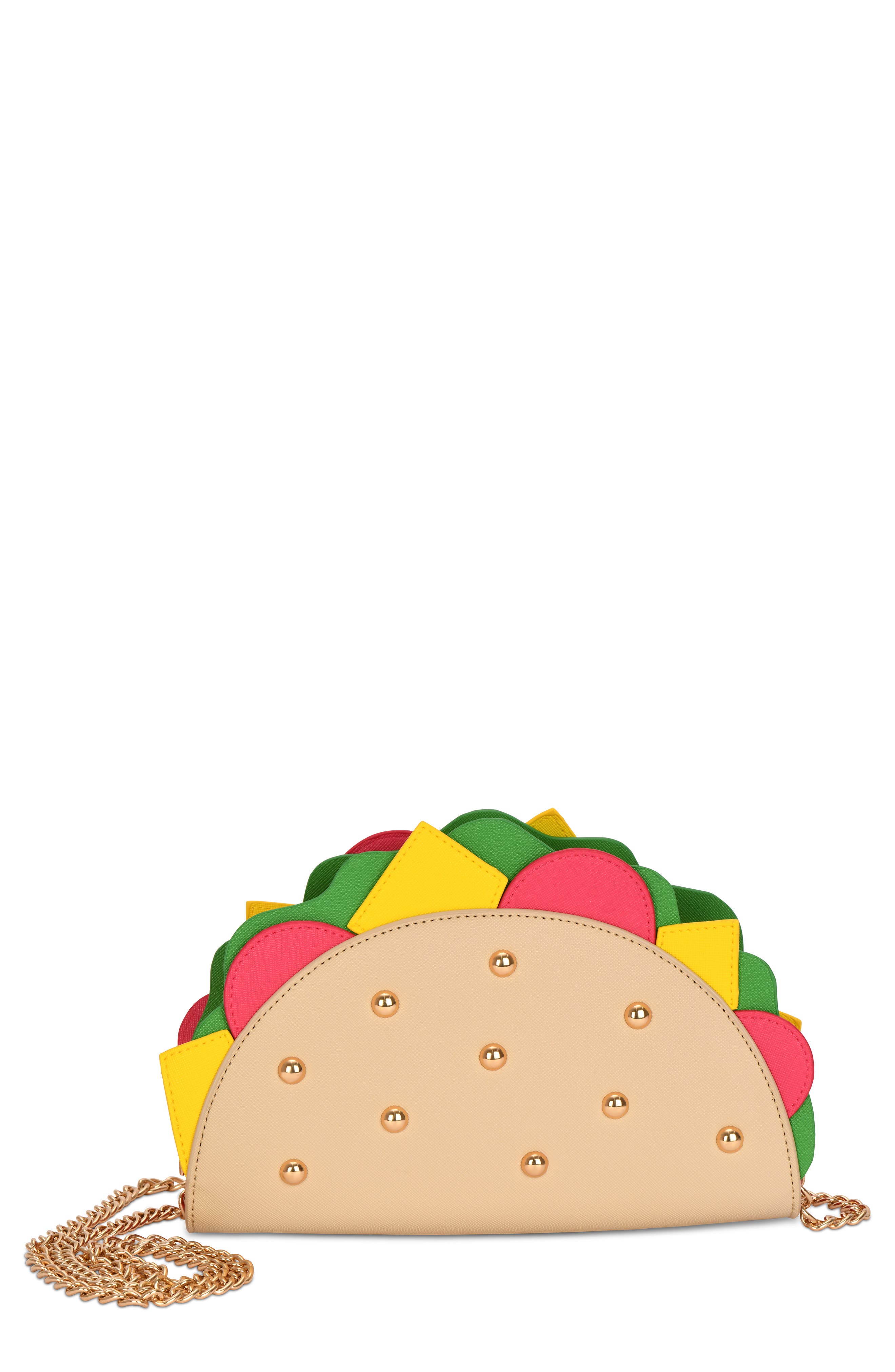Iscream Kids
 Taco Bout It Crossbody Bag, Main, color, Beige Multi