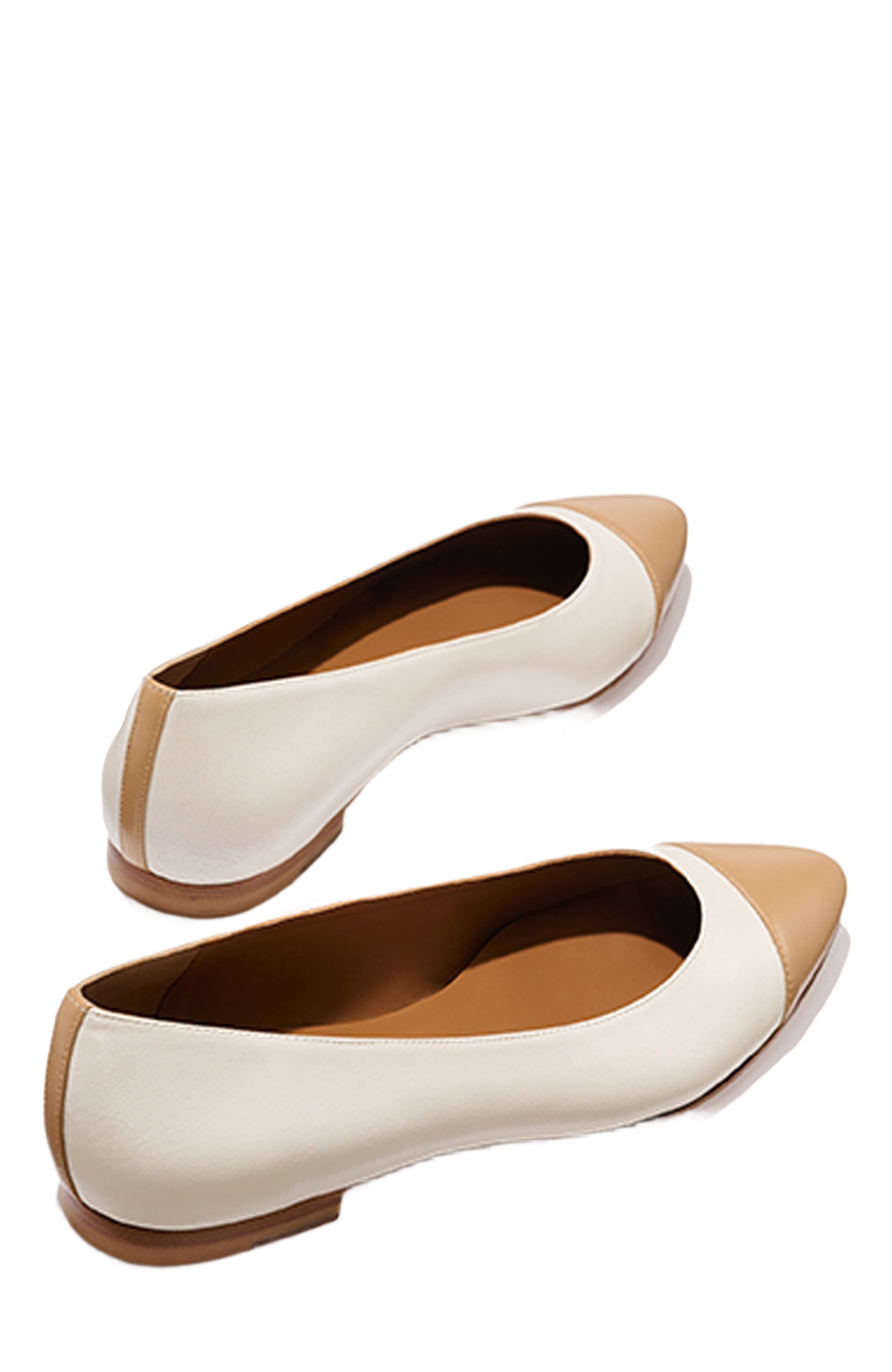 The Cap-Toe Pointe, Alternate, color, Ivory and Toffee