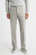 Berle Country Windowpane Check Wool & Cashmere Dress Pants