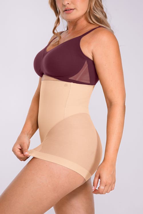 Shapellx Mesh Smooth Butt-lifting Brief In Neutral