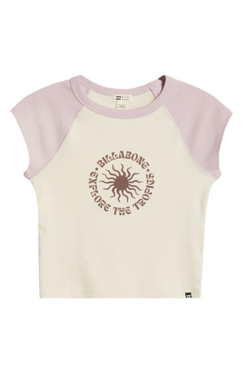 Billabong Paradise Colorblock Cotton Graphic T-shirt In Haze