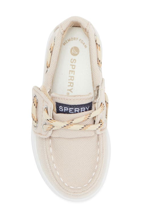 Shop Sperry Top-sider® Kids' Canvas Boat Shoe In Light Khaki
