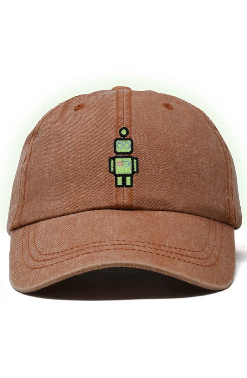 Dalix Robot Hat In Washed Orange