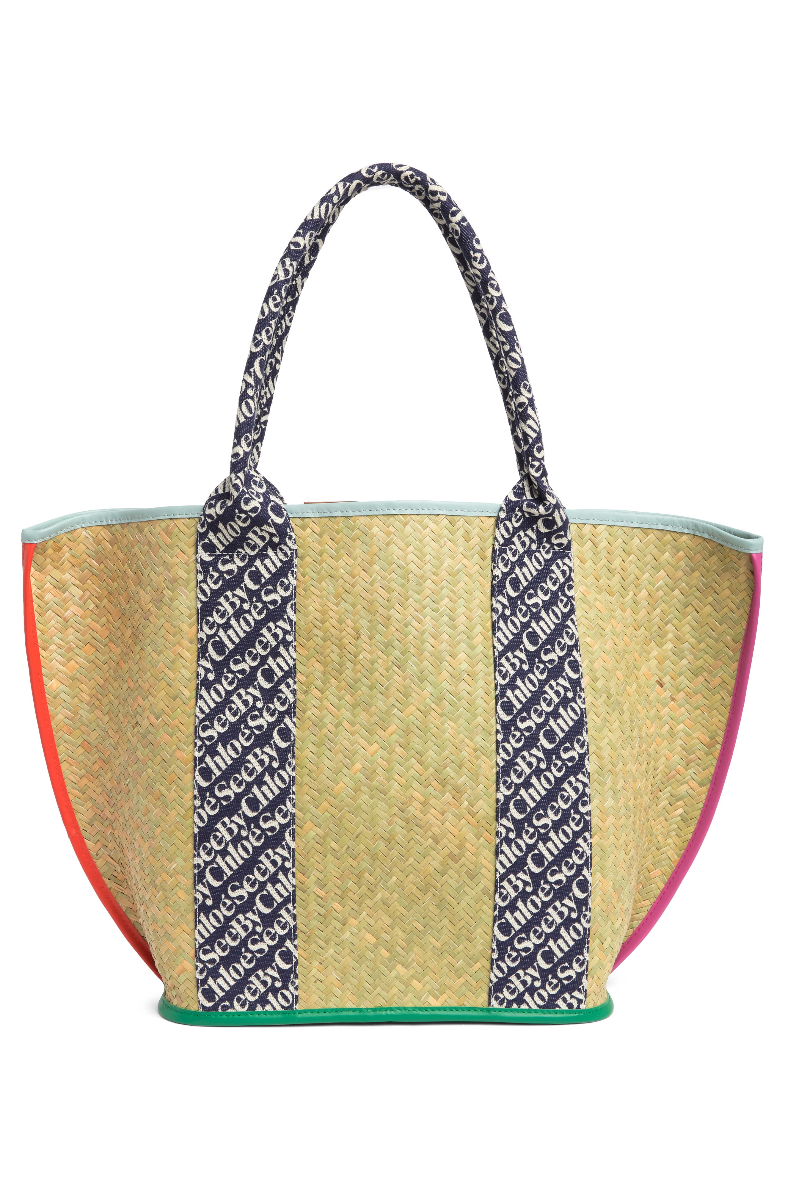 See by Chloé Laetizia Woven Basket Tote, Alternate, color, 