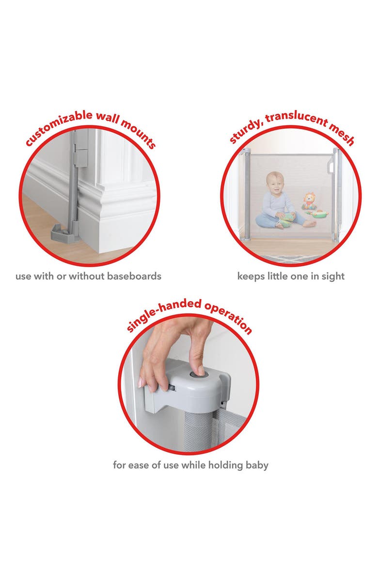 Skip Hop Playview Retractable Mesh Gate, Alternate, color, 