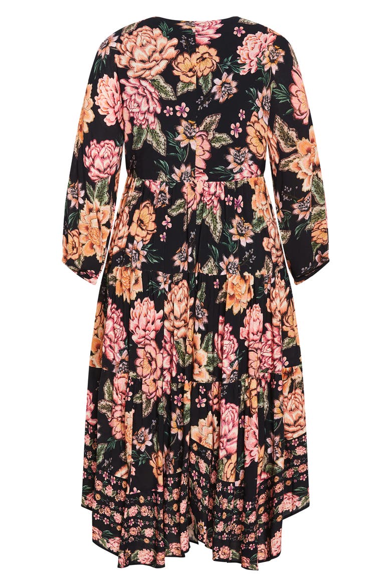 Divine Grace Long Sleeve Floral Maxi Dress, Alternate, color, FLORAL PRINT