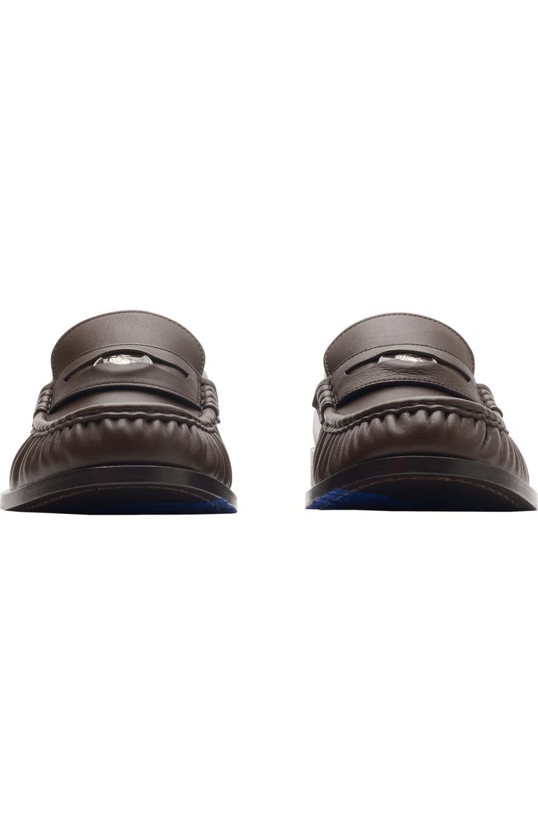 Burberry Leather Cadet Loafers, Alternate, color, Treacle Brown