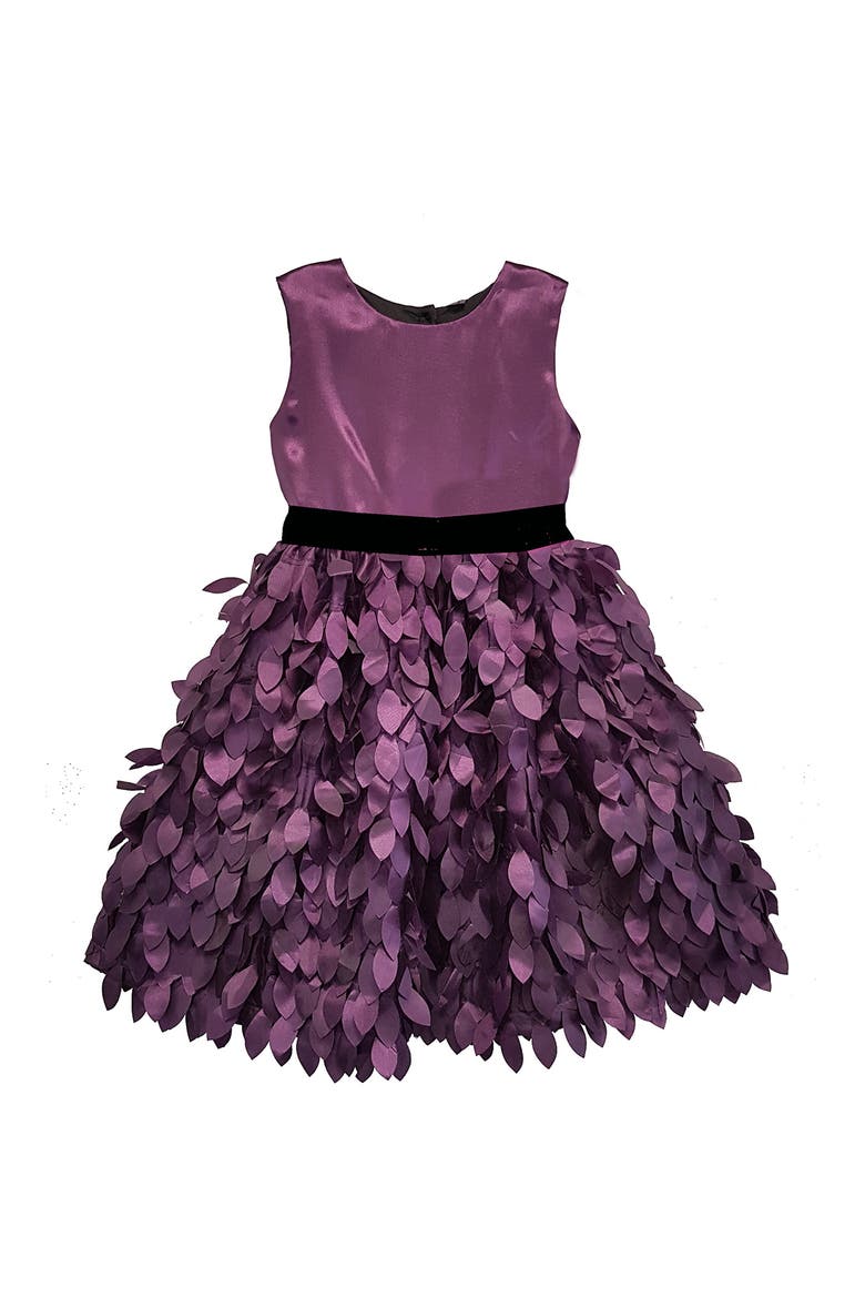 Kids' Textured Skirt Dress, Main, color, PLUM