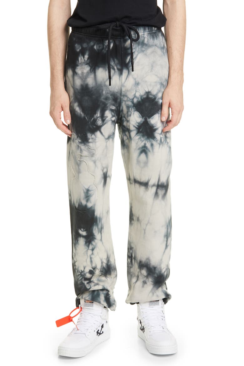 Tie Dye Slim Sweatpants, Main, color, BEIGE