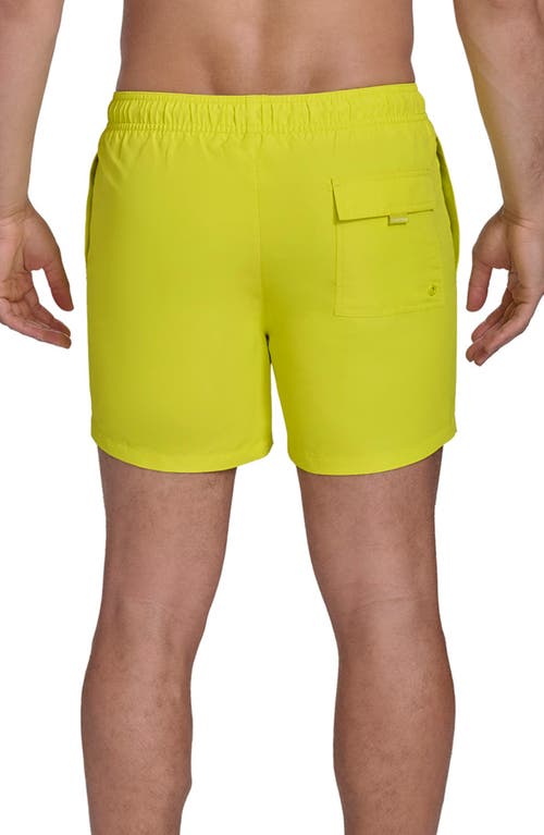 Calvin Klein Core Swim Trunks In Citrus