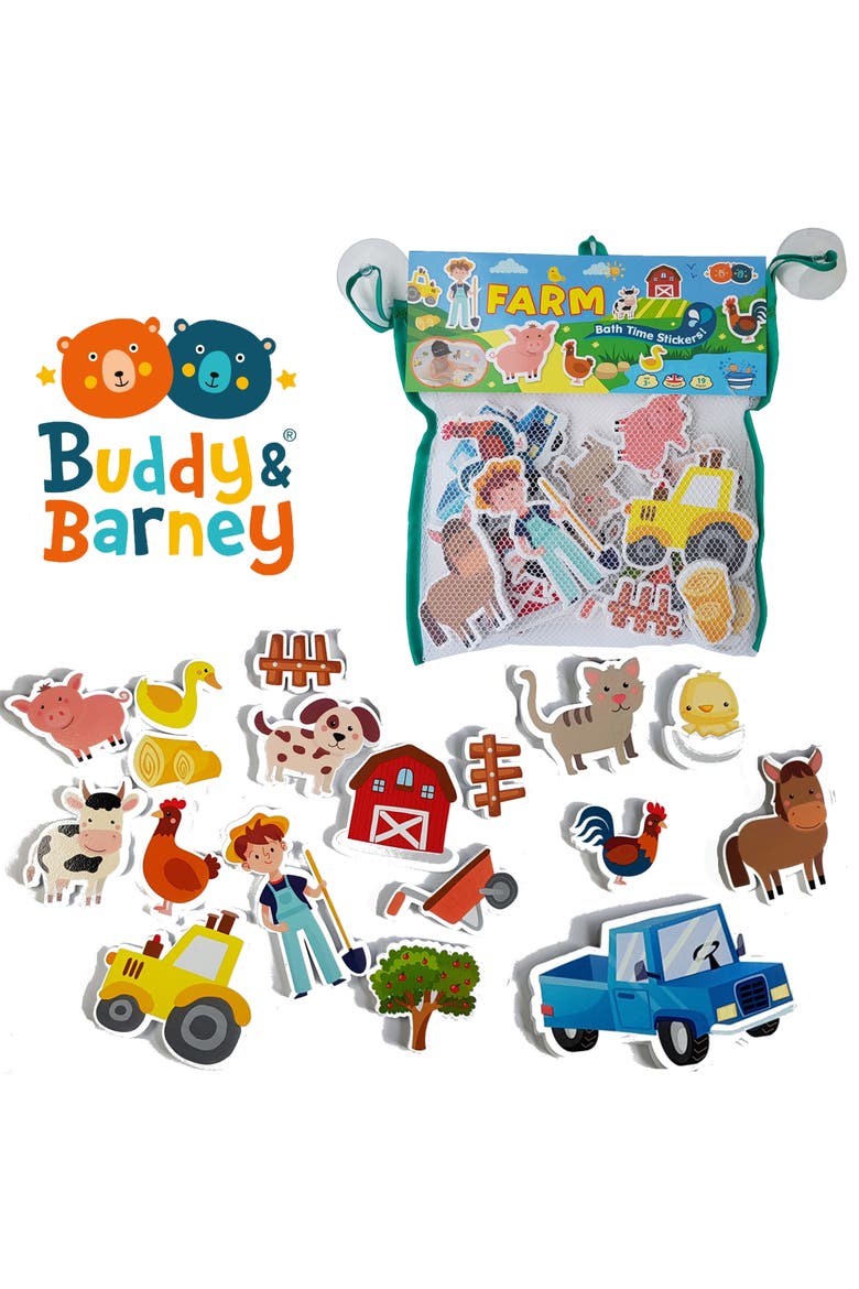 Farm Bath Time Stickers, Age 3+, Alternate, color, Multicolored